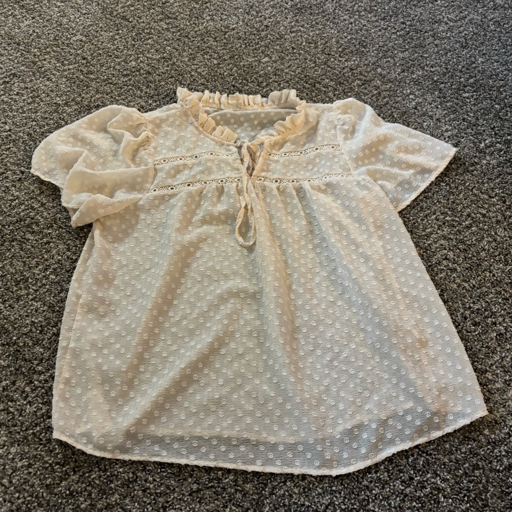 Cream Blouse